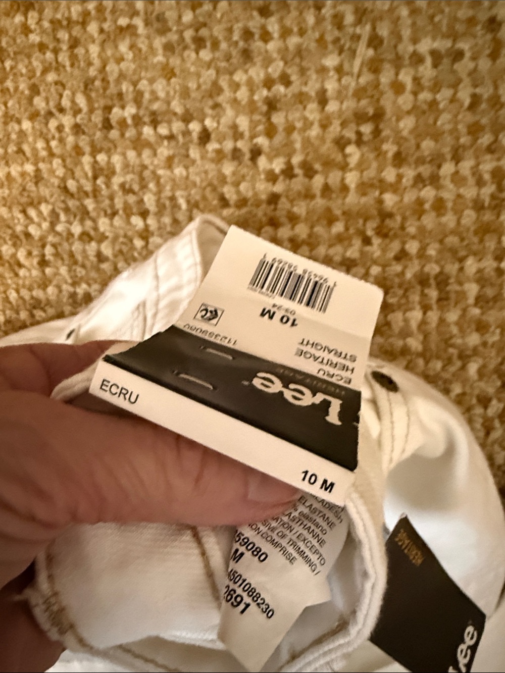 Lee, Button-Fly Jeans, NWT, ecru - Picture 3 of 5